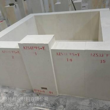 廠家供應AZS電熔鋯剛玉磚AZS41#WS-Y耐沖刷