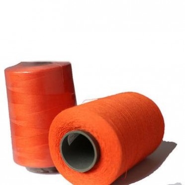 工業紡織品工業防護服縫紉線 芳綸阻燃耐高溫橘紅色縫紉線